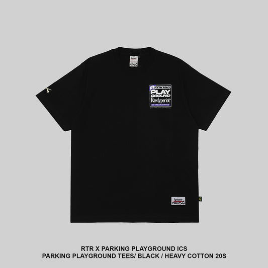 RAWTYPE RIOT Parking Playground Tees - Black