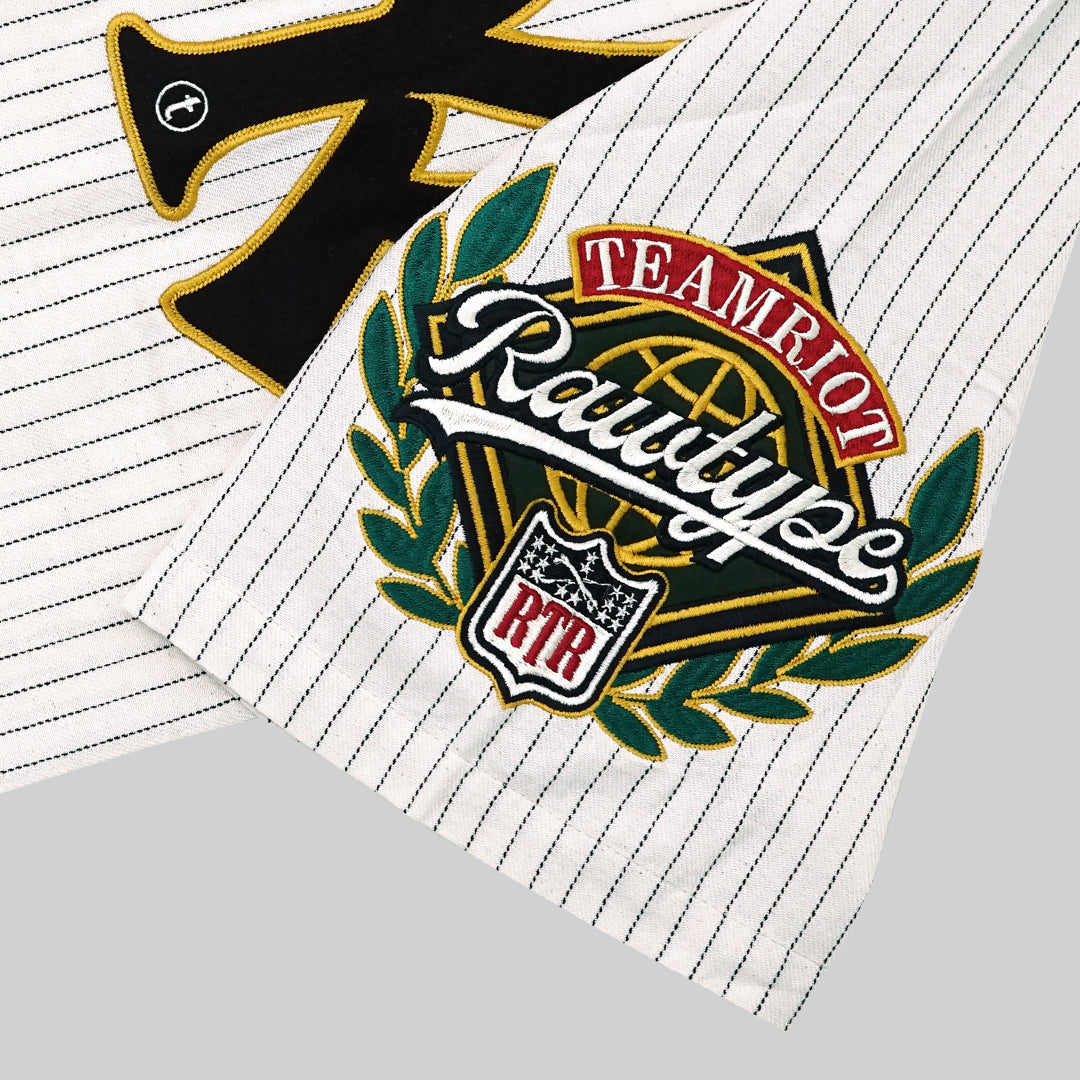 RAWTYPE RIOT Old Champ Jersey Strip - Bwhite