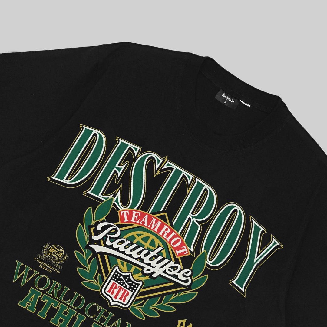 RAWTYPE RIOT 88 Champ S&D Tees - Black