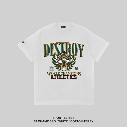 RAWTYPE RIOT 88 Champ s&d Tees  - White