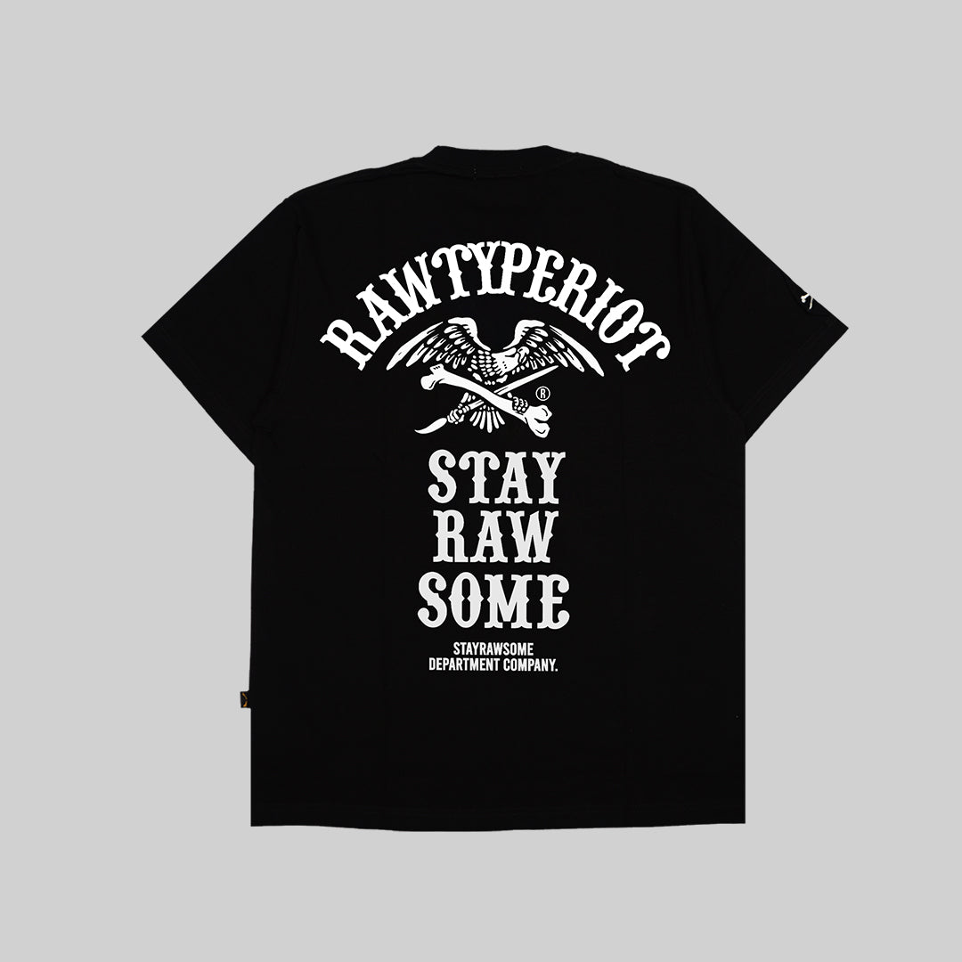 Stay Rawsome Based Tees - Black