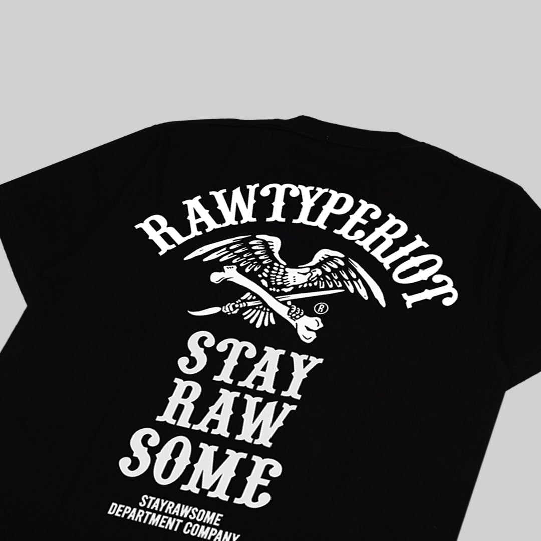 Stay Rawsome Based Tees - Black