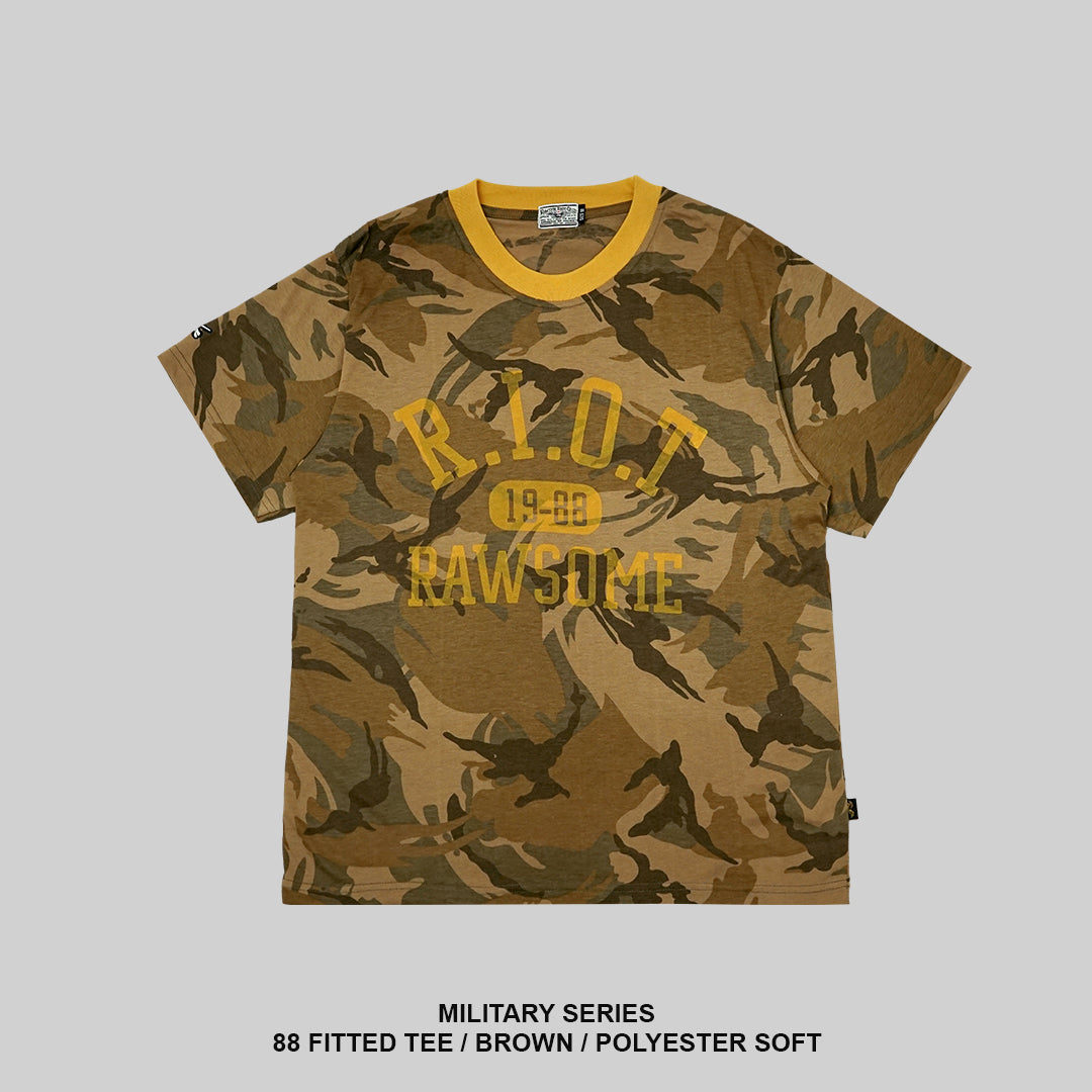 RAWTYPE RIOT 88 Fitted Tees - Brown