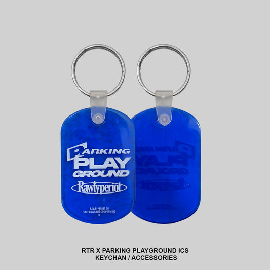 RAWTYPE RIOT Parking Playground Keychain - Blue