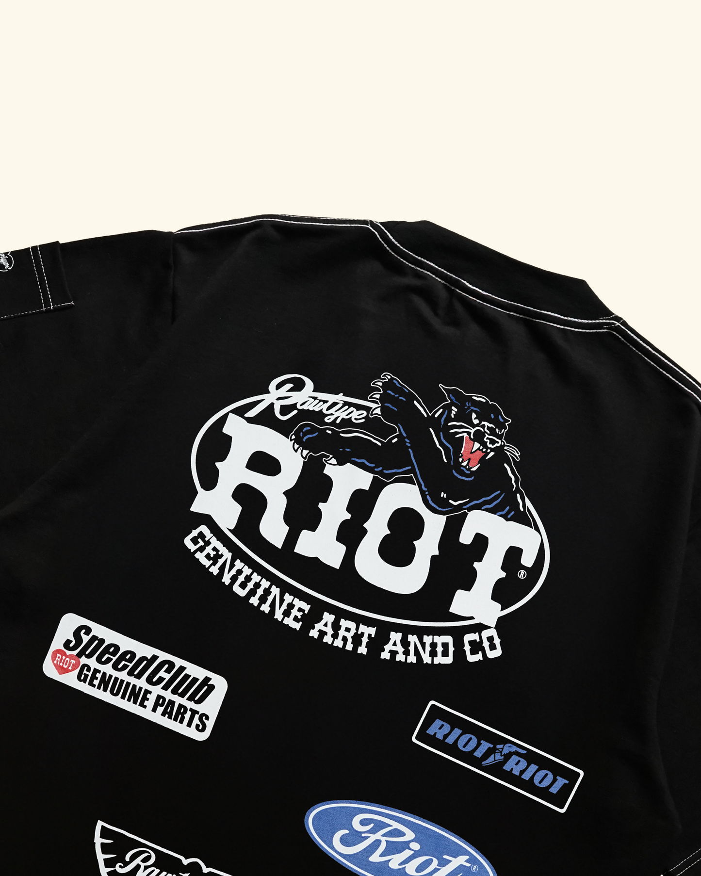 RAWTYPE RIOT Speed Club Tee - Black