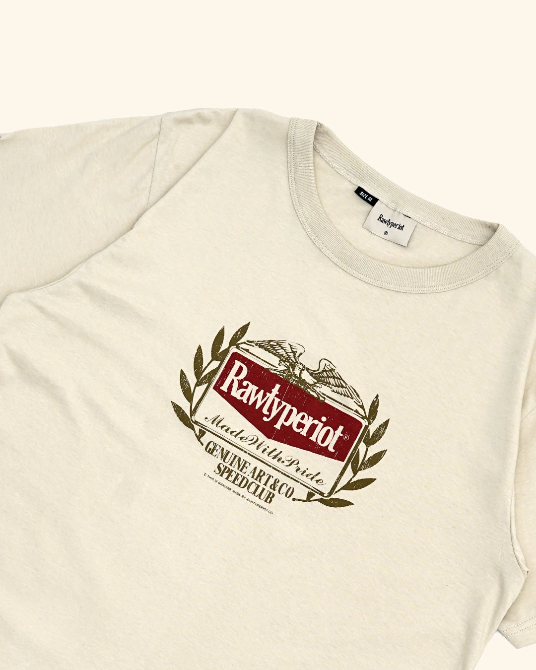 RAWTYPE RIOT Riot Mvp Fitted Tee - Bwhite