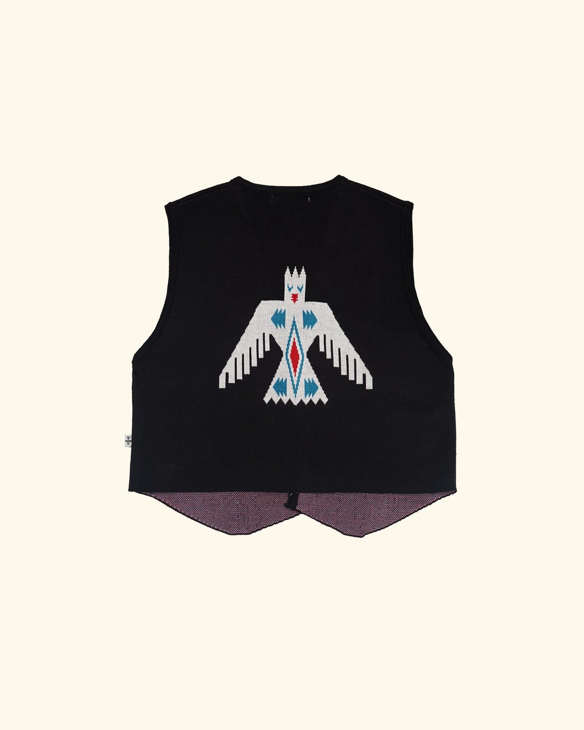 RAWTYPE RIOT 88 Navajo Knit Vest  - Black