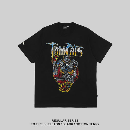 RAWTYPE RIOT Tc Fire Skeleton - Black