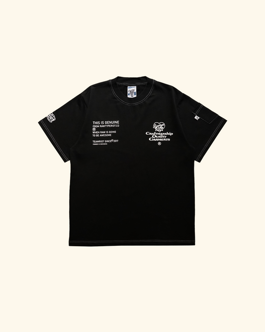 RAWTYPE RIOT Team Riot Tees - Black