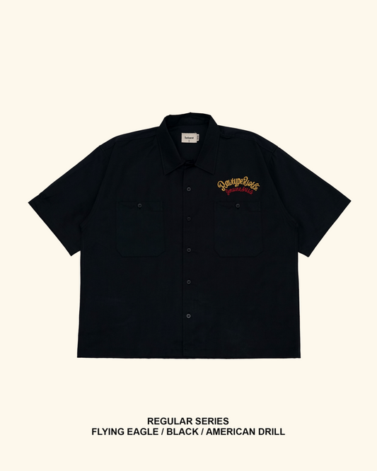 RAWTYPE RIOT Flying Eagle Work Shirt - Black