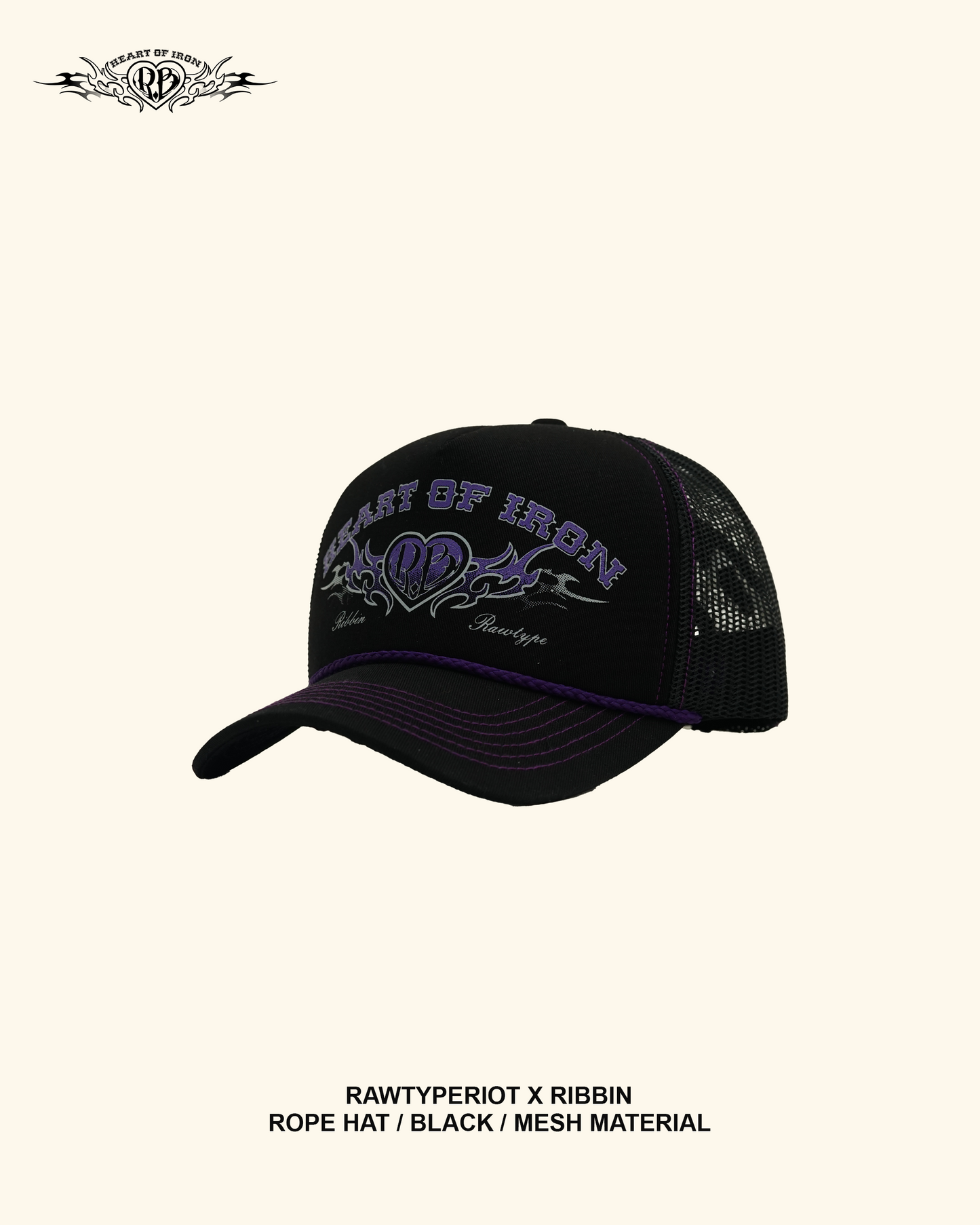 RAWTYPE RIOT Ribbin x RTR Hat - Black