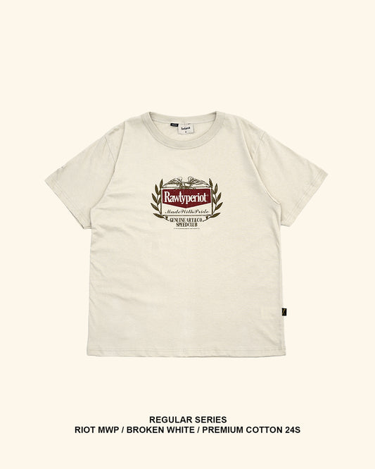 RAWTYPE RIOT Riot Mvp Fitted Tee - Bwhite