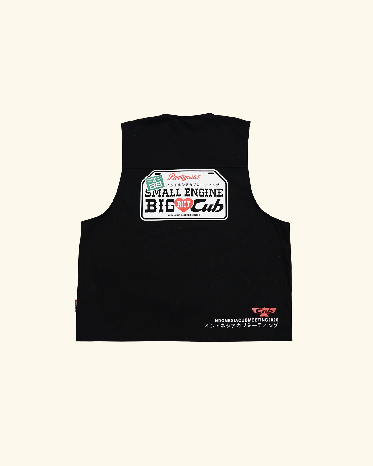 RAWTYPE RIOT Icm x Rtr Vest - Black
