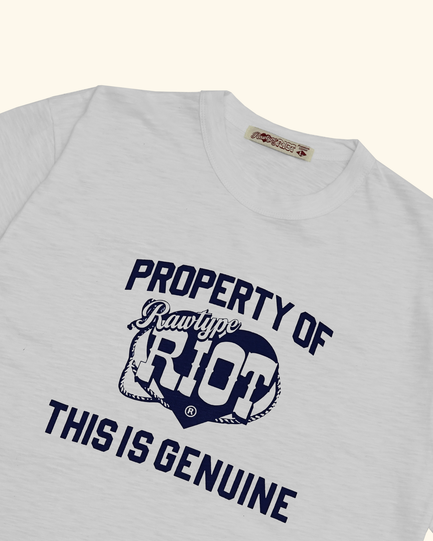 RAWTYPE RIOT Property Of HQ - White