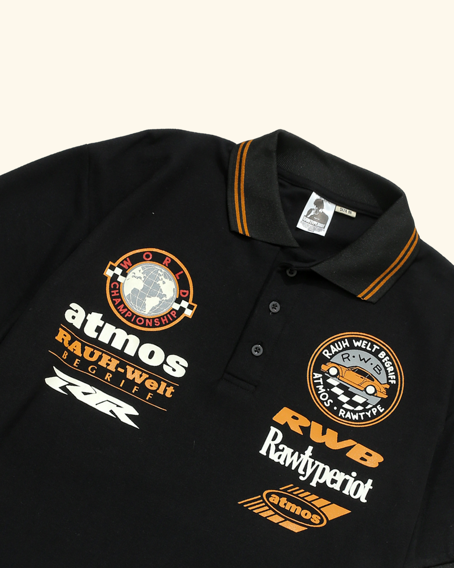 RAWTYPE RIOT POLO RWB X ATMOS X RTR - BLACK YELLOW