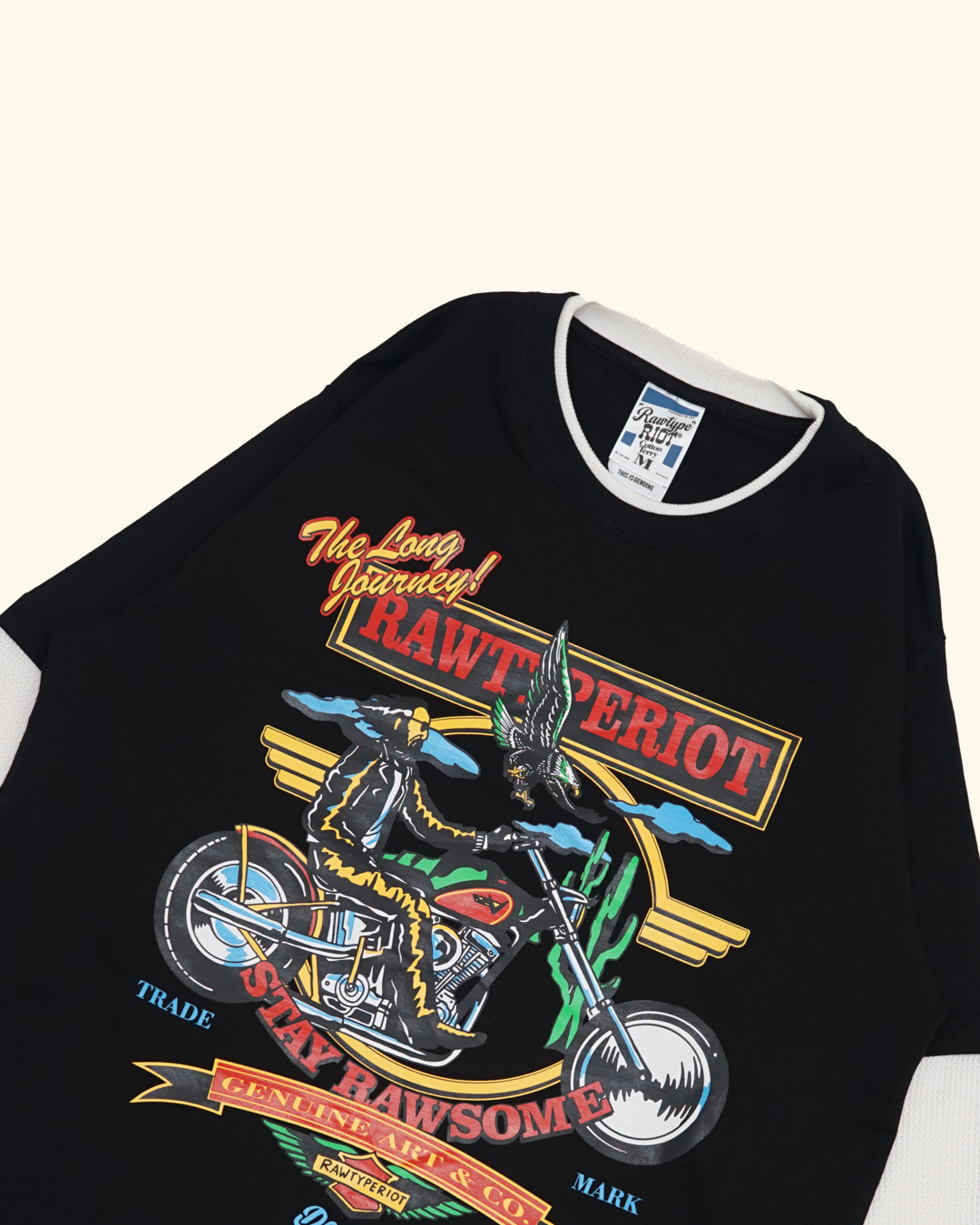 RAWTYPE Riot Long Live ls - Black