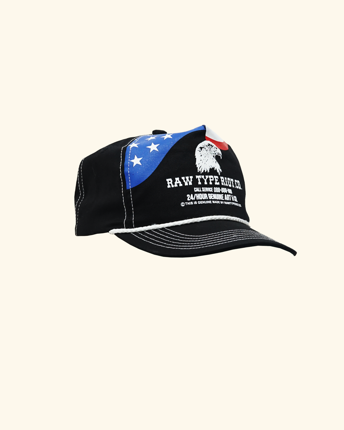 RAWTYPE RIOT Patriot Eagle Hat - Black