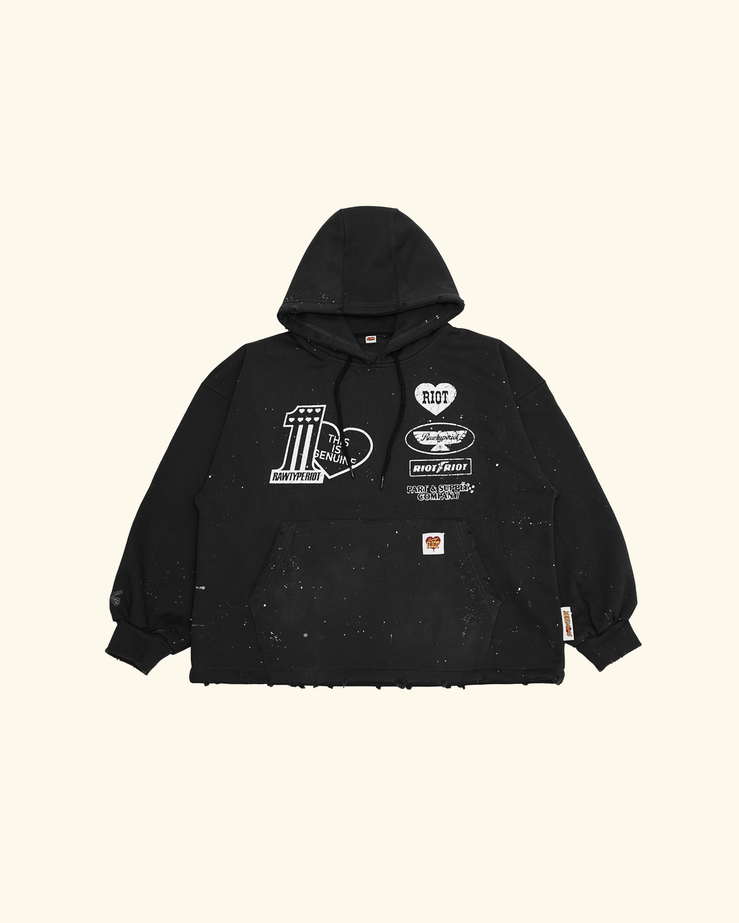 RAWTYPE RIOT Patriot Hoodie - Dark Grey