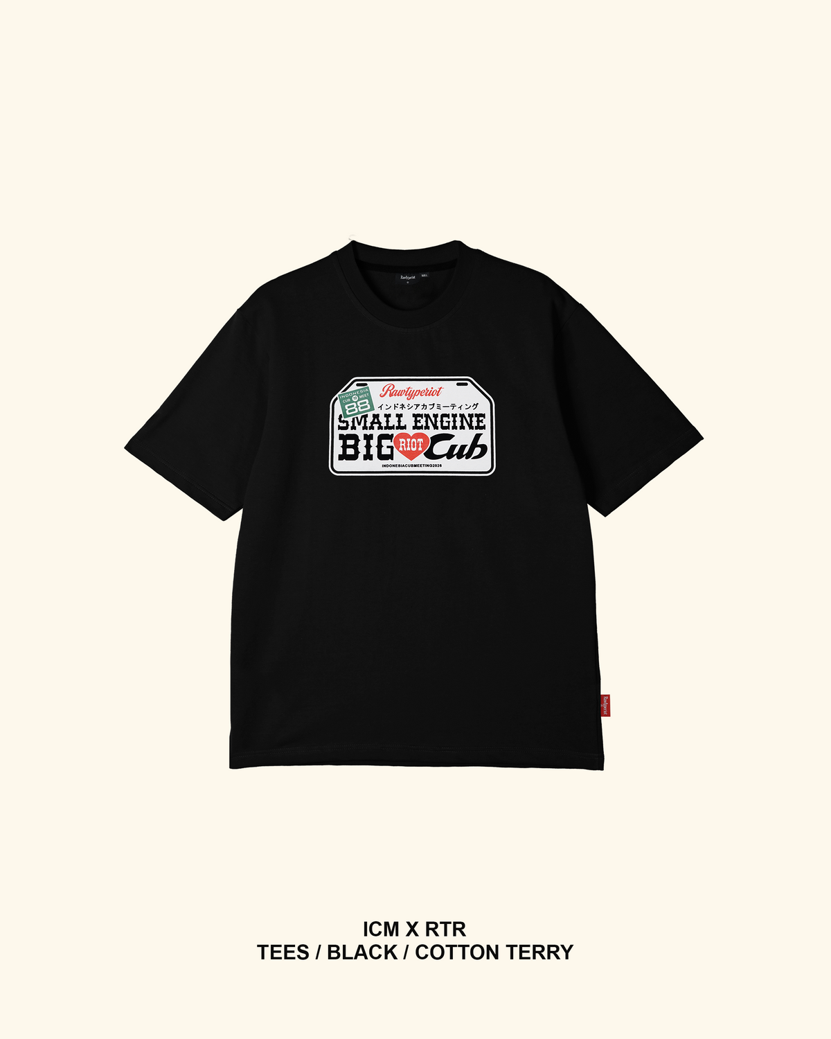 RAWTYPE RIOT Icm x Rtr Tees - Black