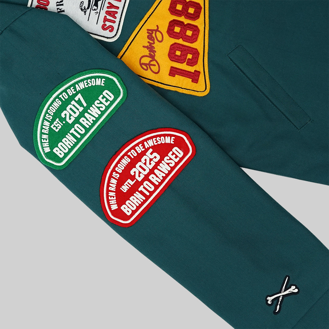 RAWTYPE RIOT BTR Patches Work Jacket - Green