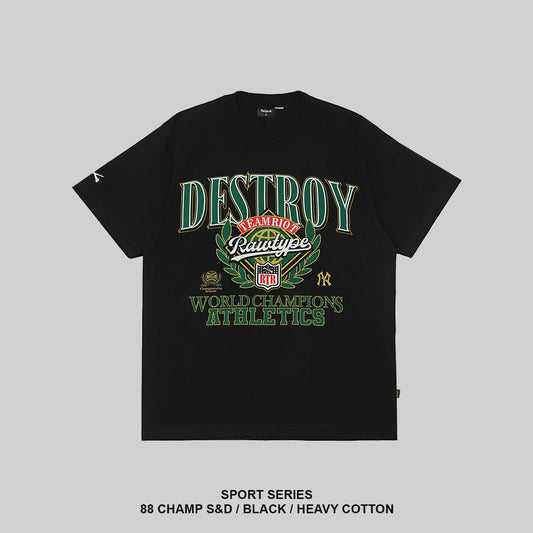 RAWTYPE RIOT 88 Champ S&D Tees - Black