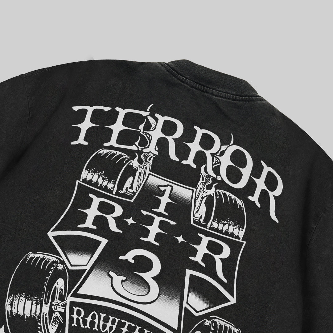 RAWTYPE RIOT   Terror X RTR 2 Tees - BLACK