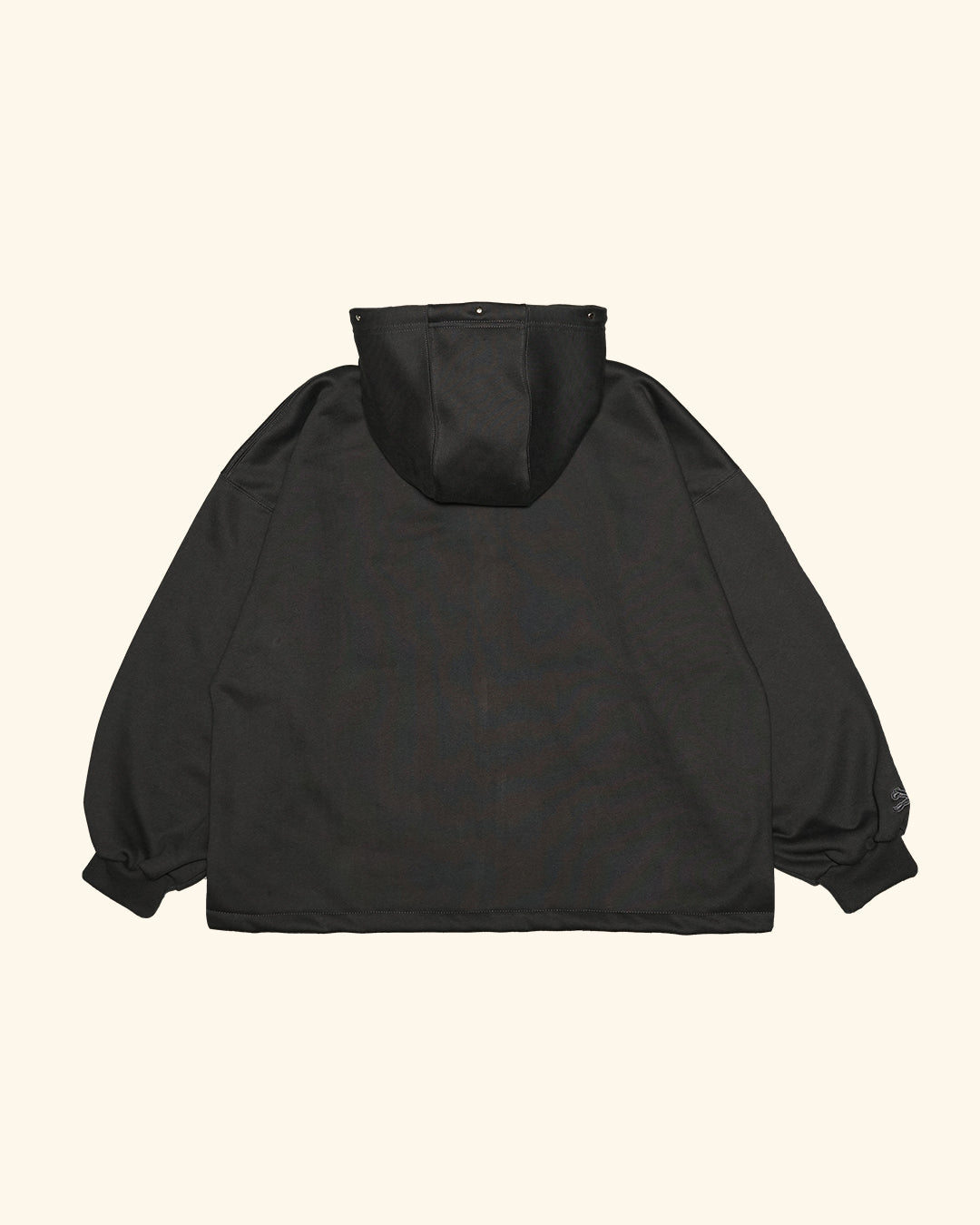 RAWTYPE RIOT Zipper Blank Hood - Dark Grey