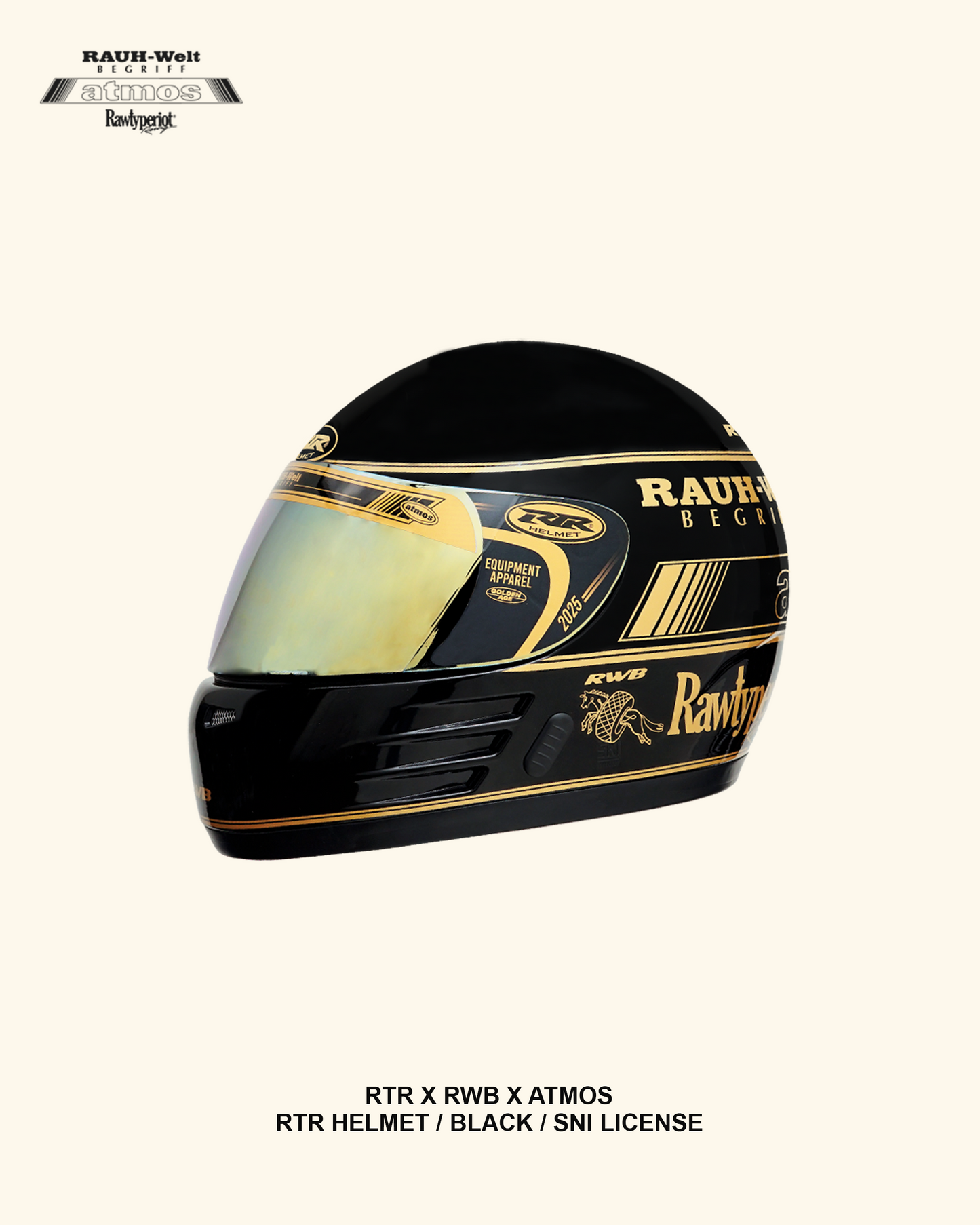 RAWTPE RIOT HELMET RWB X ATMOS X RTR