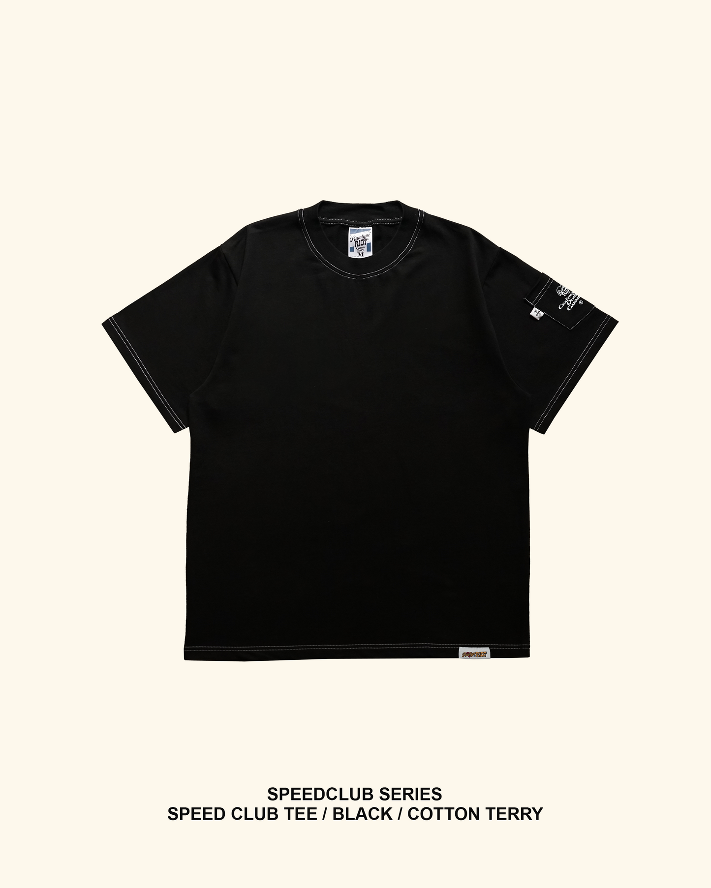 RAWTYPE RIOT Speed Club Tee - Black