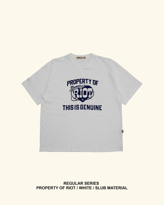 RAWTYPE RIOT Property Of HQ - White