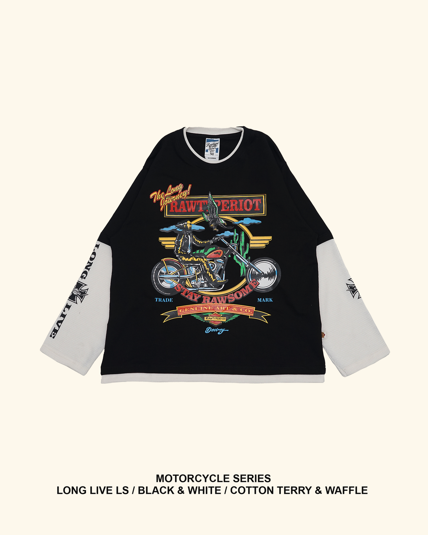 RAWTYPE Riot Long Live ls - Black