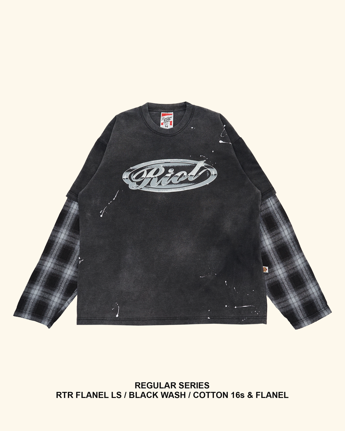 RAWTYPE RIOT Rtr Flanel Long Sleeve - Black