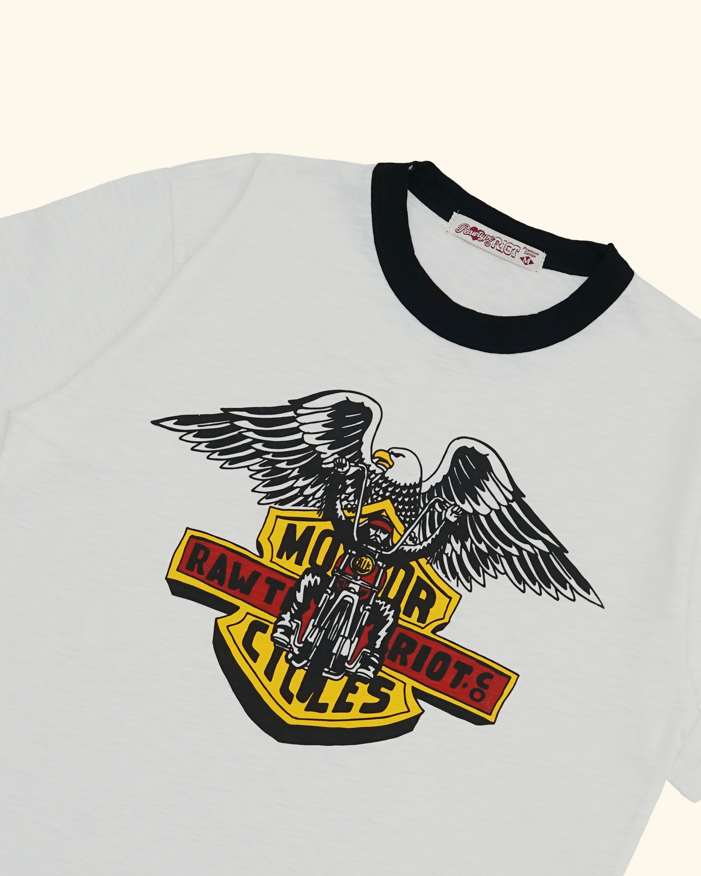 RAWTYPE RIOT Winged Eagle Tees - White