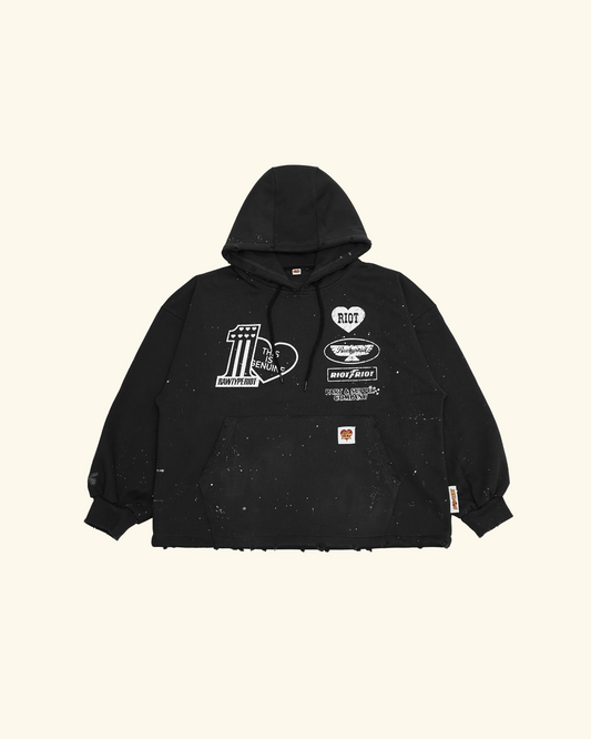 RAWTYPE RIOT Patriot Hoodie - Dark Grey