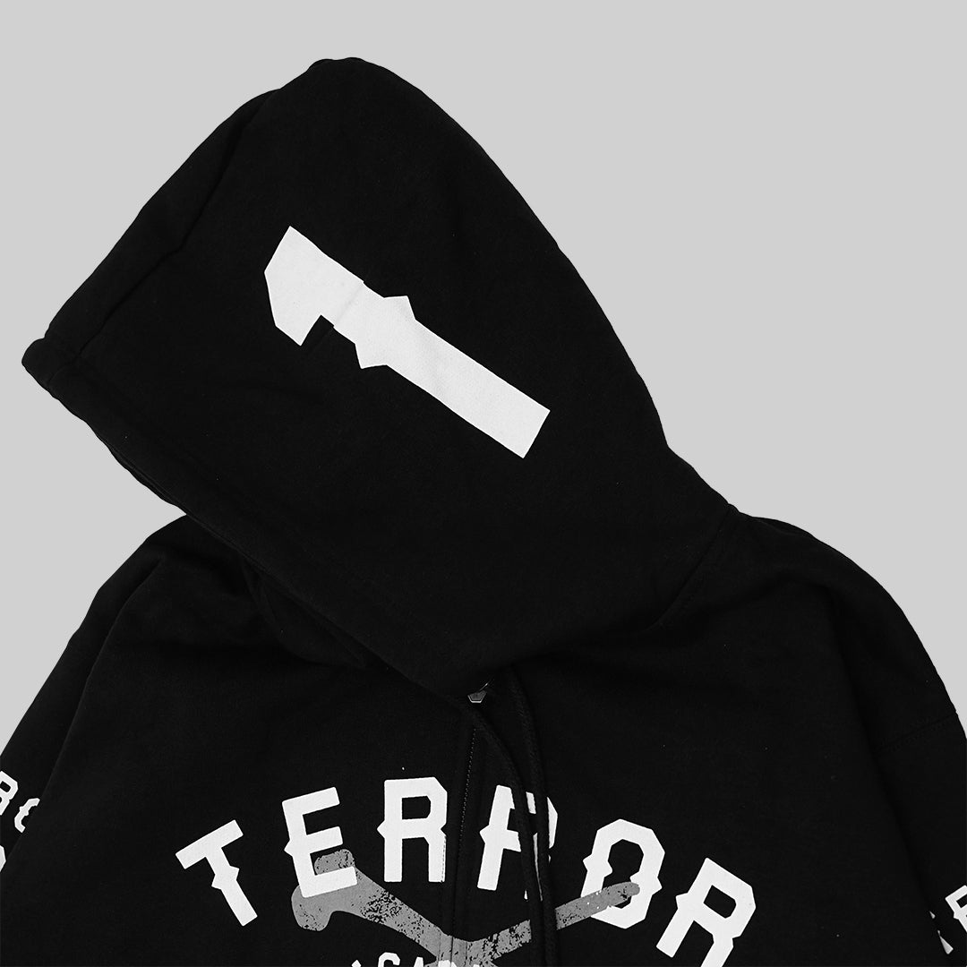 RAWTYPE RIOT Hood - Terror X RTR - Zipper Hoodie Black