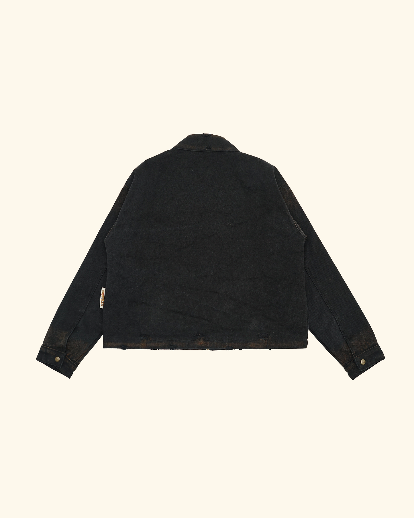 RAWTYPE RIOT Riot Distressed Work Jacket - Black