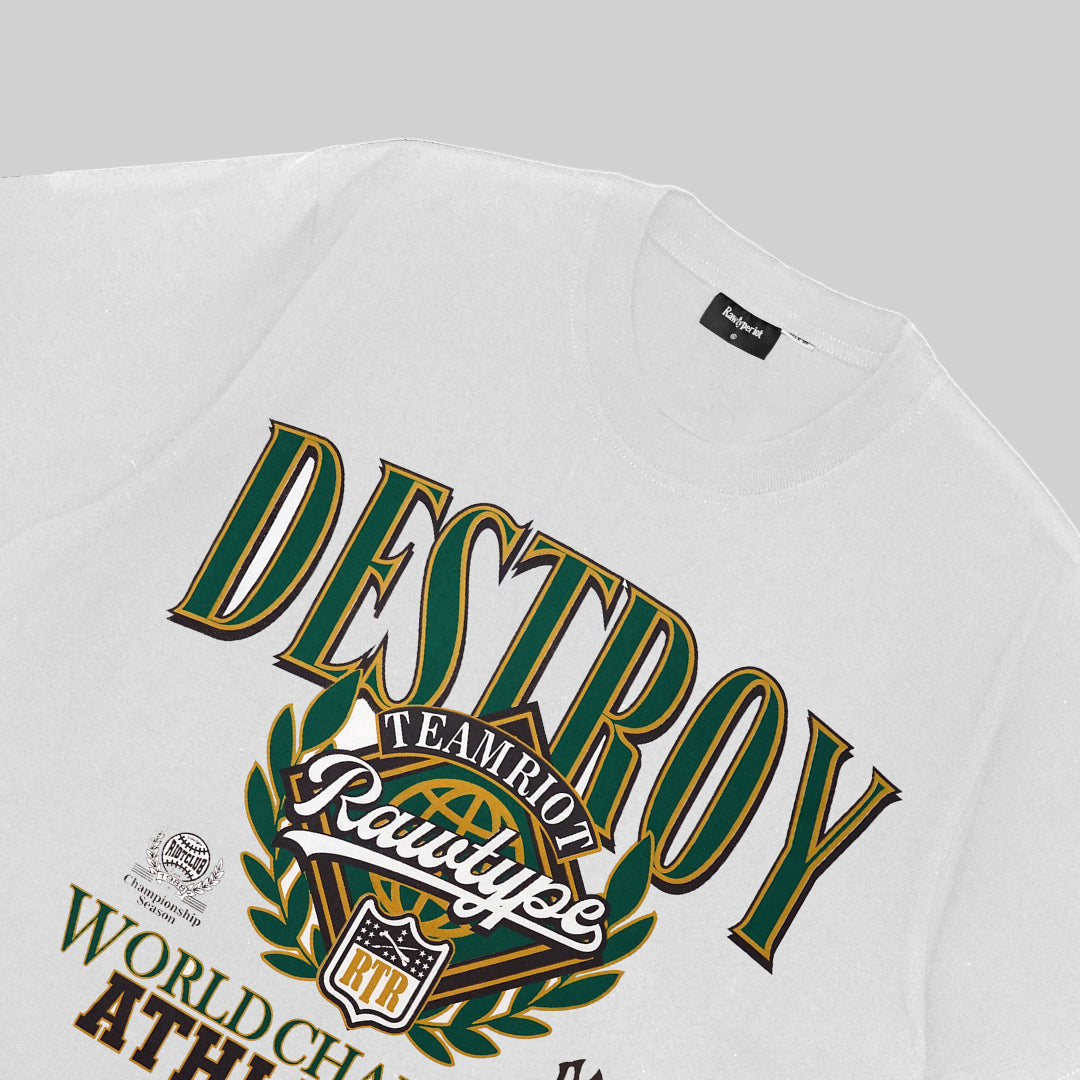RAWTYPE RIOT 88 Champ s&d Tees  - White