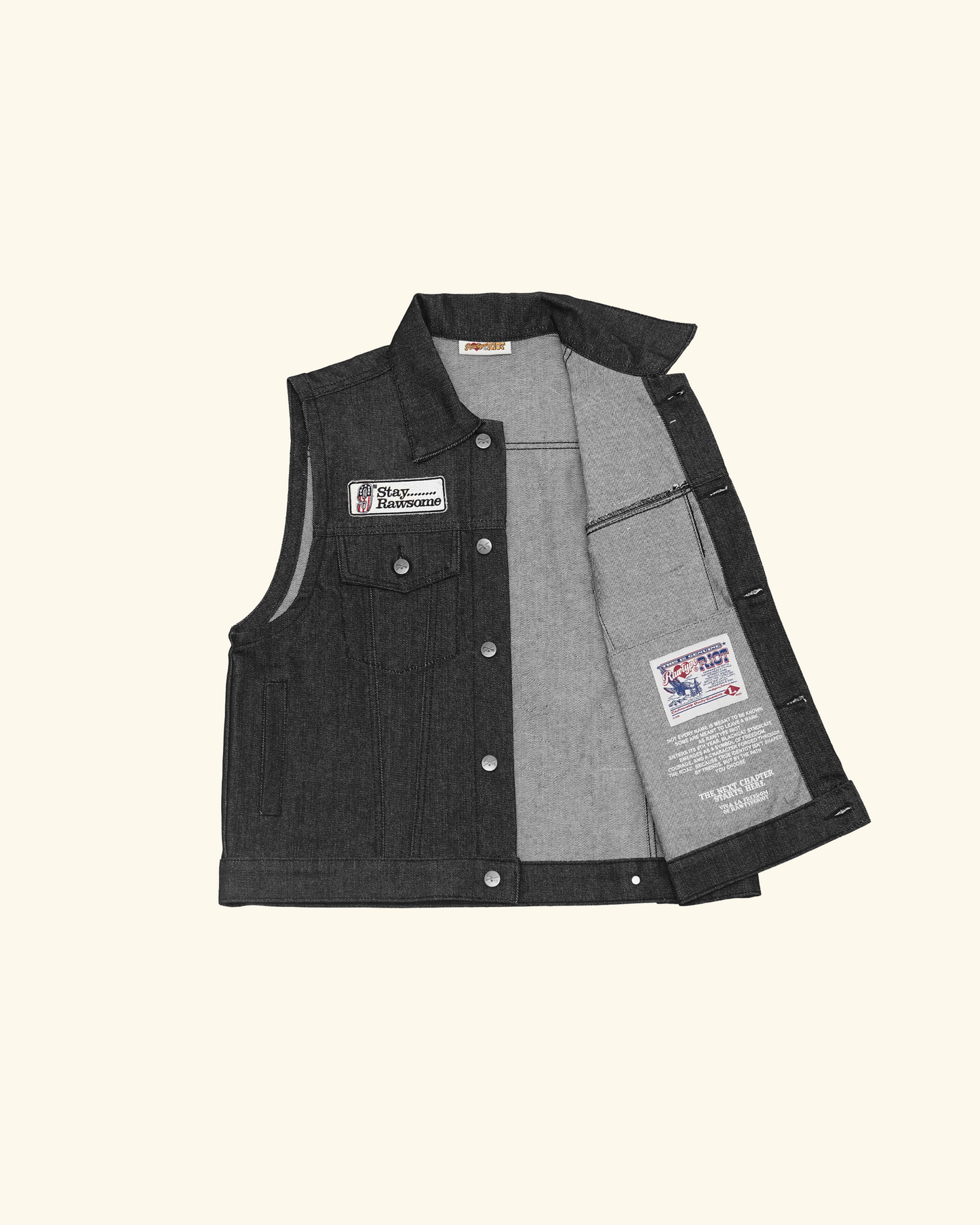 RAWTYPE RIOT Rtr Anniv 9th Vest - Black