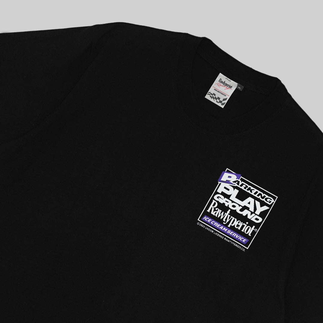 RAWTYPE RIOT Parking Playground Tees - Black