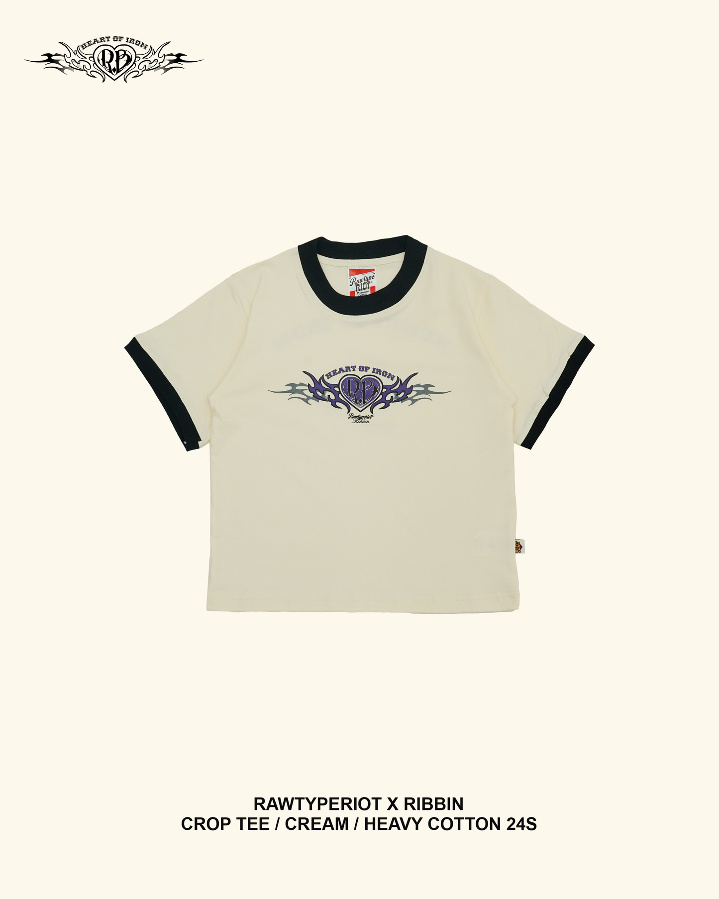 RAWTYPE RIOT Ribbin X RTR Tees - Cream