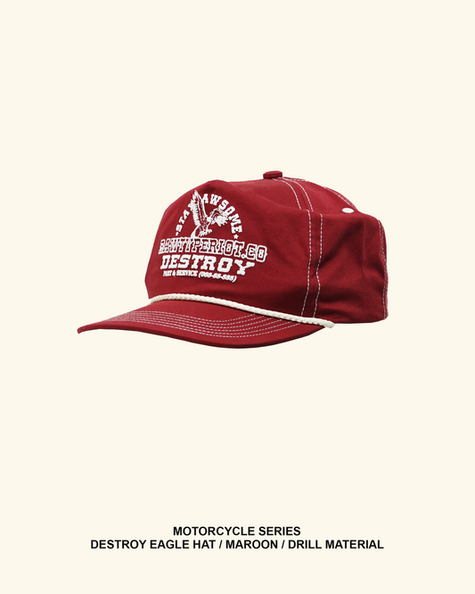 RAWTYPE RIOT Destroy Eagle Hat - Maroon