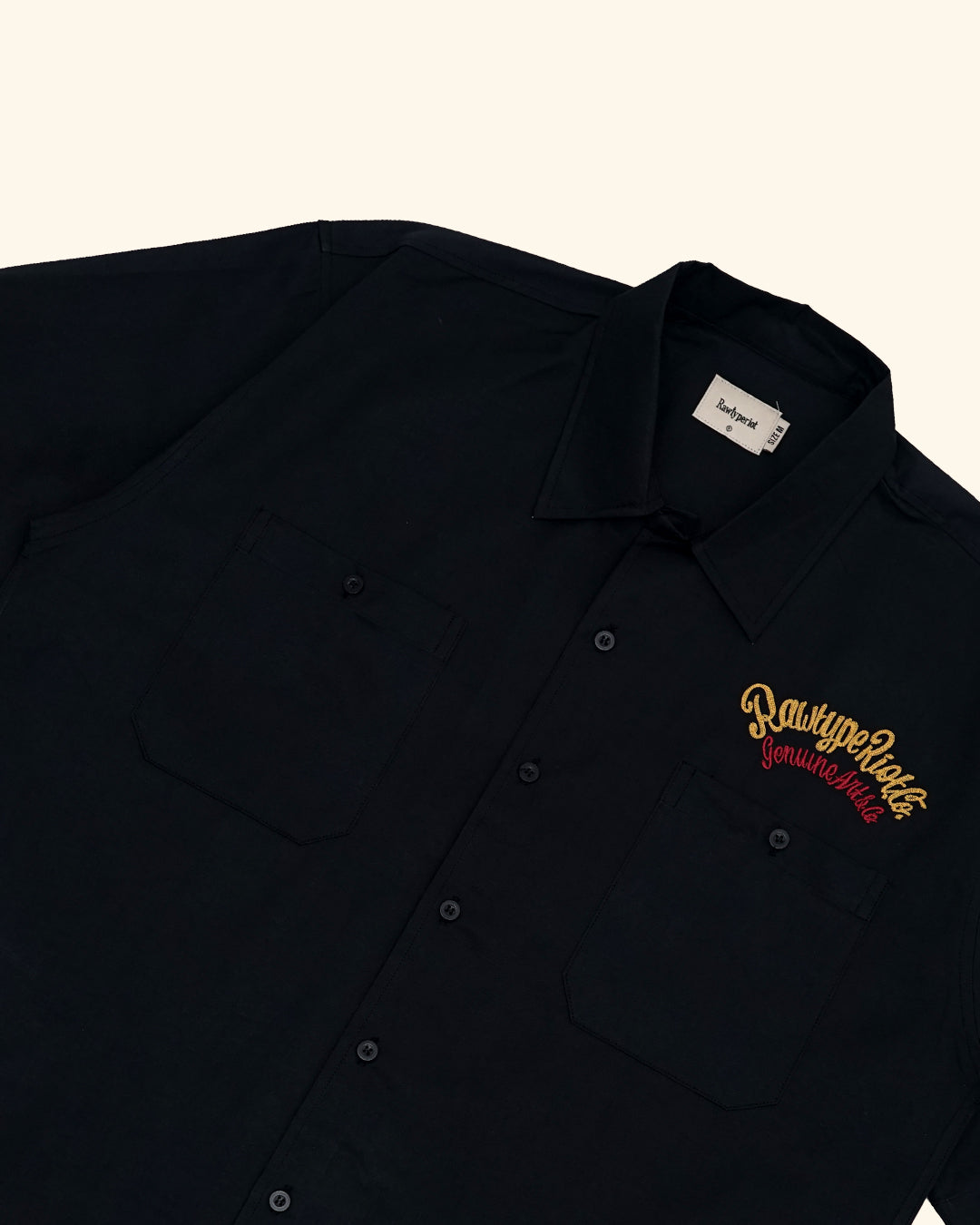 RAWTYPE RIOT Flying Eagle Work Shirt - Black