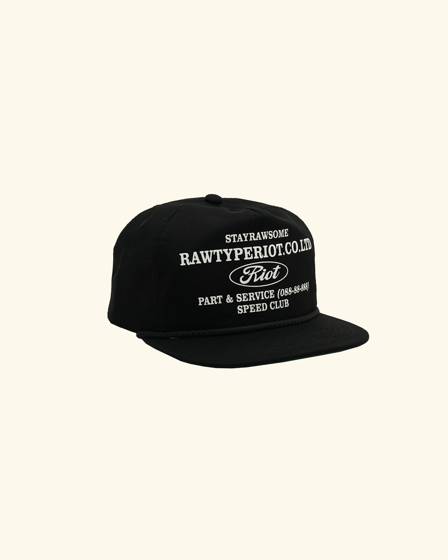 RAWTYPE RIOT Speed Club Hat - Black