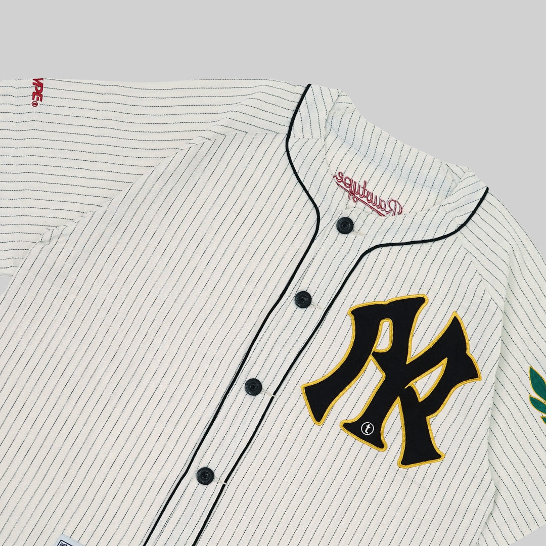 RAWTYPE RIOT Old Champ Jersey Strip - Bwhite