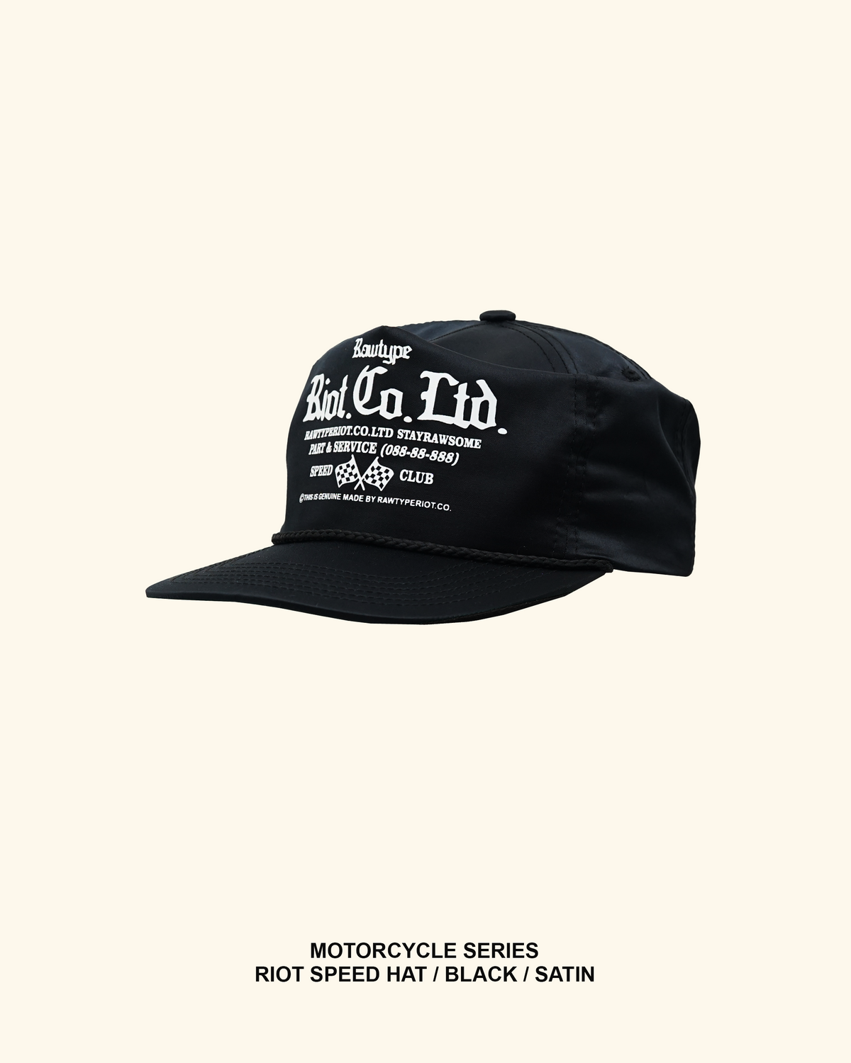 RAWTYPE RIOT Riot Speed Hat - Black