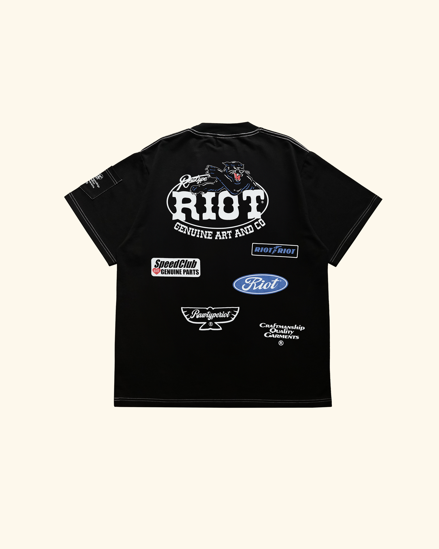 RAWTYPE RIOT Speed Club Tee - Black