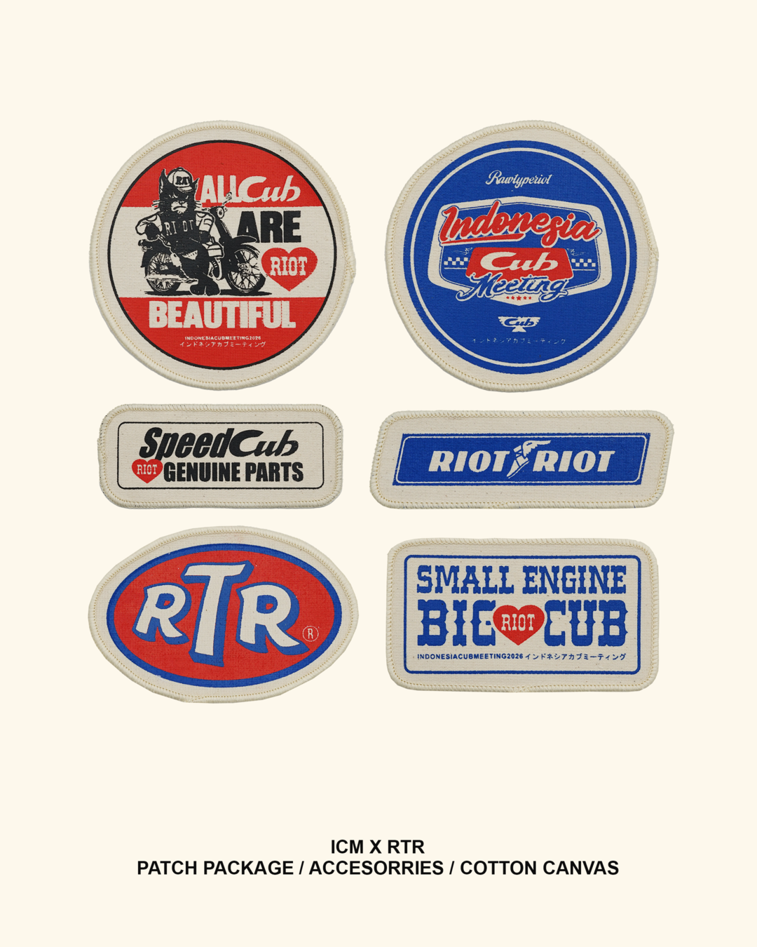 RAWTYPE RIOT Indonesia Cub Meeting Patch