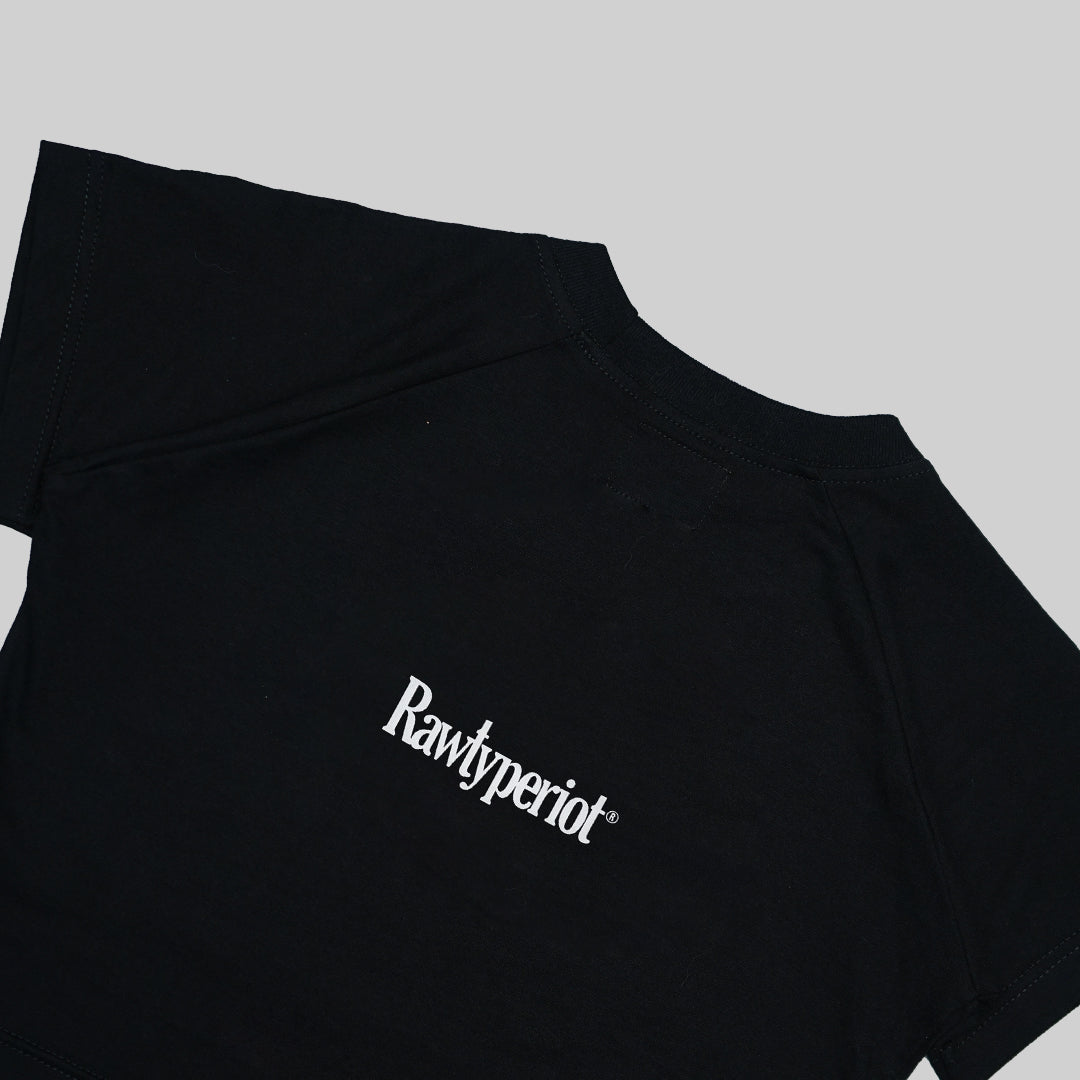 RAWTYPE RIOT Parking Playground Crop Tee - Black (Women)