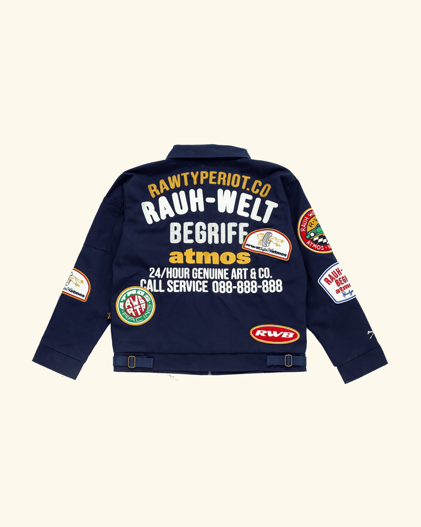 RAWTYPE RIOT Work Jacket  RWB X ATMOS X RTR - Navy