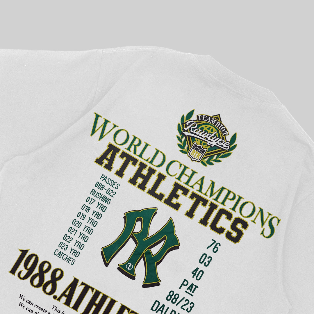 RAWTYPE RIOT 88 Champ s&d Tees  - White